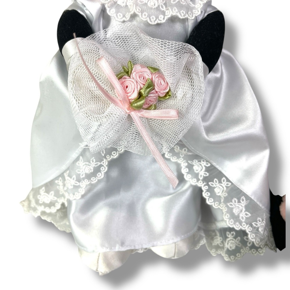 Disney Store Mickey & Minnie Mouse 12" Plush‎ Bride Groom Wedding Set EUC w/tags - Picture 7 of 16